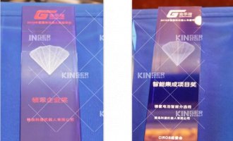 【获奖】ob欧宝电竞机械人荣获金手指奖?2019年中国国际机械人“领军企业奖”和“智能集成奖”